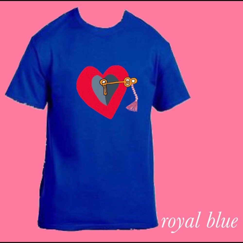Fashion Custom Handmade Heart Keyed In T-shirts - Picture 9 of 11